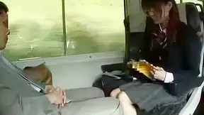 Naughty Asian Seduced on the Train Ride Home