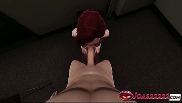 Hot Redhead Madison Performs Both Hands Handjob Stroking Service On Big Dick, Then Intense Free-Hands Blowjob Sucking And Deepthroat Until Thick Cumshot Explosion � Uncensored 3D Hentai