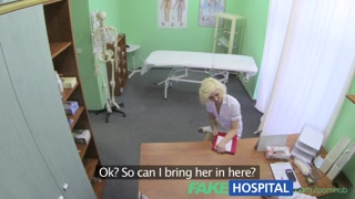 FakeHospital Naughty nurse heals patient with her tongue