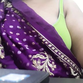 desi Indian horny girl does seducing saree stripping for her boyfriend on webcam&hellip;