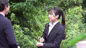 Nervous job seeker spreads wide as her untouched clit gets vacuumed to explosive orgasms