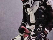 Combined motocross gear and Nike TN. Then put on a mxhelmet and cum