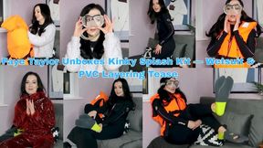 Faye Taylor Unboxes Kinky Splash Kit — Wetsuit & PVC Layering Tease - MP4 HD