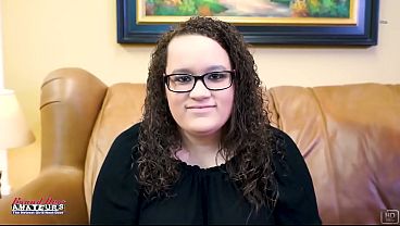 Brunette Harper B'_s Audition Throat Wet Rim Swallow!