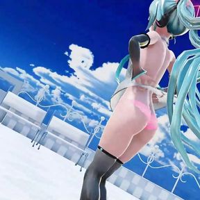 Cute Miku - Sexy Dance + Gradual Undressing (3D HENTAI)