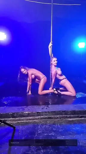 Monika Fox &amp; Elen Million Strippers in the Rain