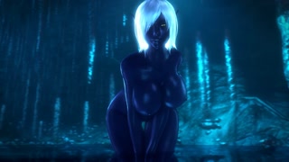 Dark elf Queen Nualia show huge boobs, noname55