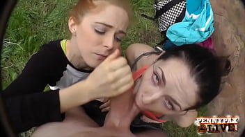 Land Owner Drills Cute Trespassers Penny Pax And Sarah Shevon&#039_s Twats!