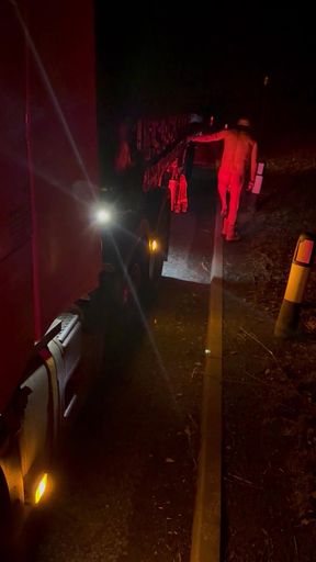 Jaw-dropping moment from &quot;Horny trucker striptease in layby&quot;