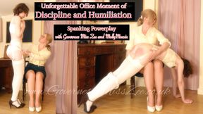 Unforgettable Office Moment of Discipline and Humiliation,
Spanking and  Powerplay with Governess Miss Zee and MollyMoxxie