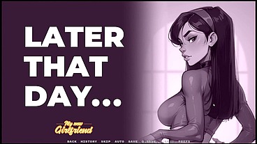 My New Girlfriend [ TABOO Hentai Game ] Ep.23 CAUGHT in a back alley giving a HANDJOB !