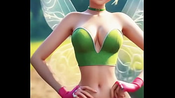 Tinker Bell&#039_s secret look...  AI-generated