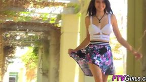 Outdoor Masturbation: Cadey Toys Her Soaking Wet Pussy
