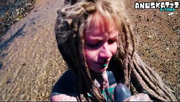 Public Beach POV Blowjob &ndash_ Sunny &amp_ Messy Outdoor Fun