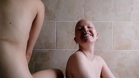 the second half of this head shave with scarlotrose . she uses the safety razor to get my had super smooth while we keep chat...