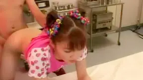 Lovely Asian teen fucked hard on the hospital bed