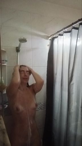 MILF Taking a Shower