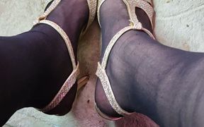 High Heels Whore Gets Fucked by 12 in the Store