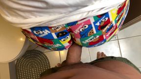 My Stepsister Seduces Me with Her Big Ass in Pijamas Thong in the Bathroom