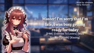 [F4M] Your Rival Becomes A Maid For A Day [Kissing] [Enemies to Lovers] ASMR GF Roleplay