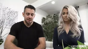 Lonely blonde MILF Brook Page 69s and gets doggystyle fucked