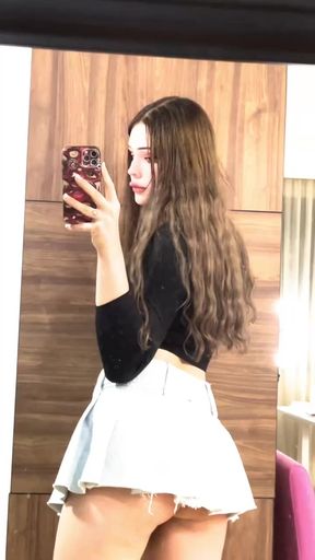 I need your reaction if, after seeing it, you get under my skirt