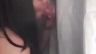 Amateur Crossdresser Glory Hole Blowjob