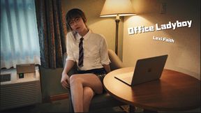 Office Ladyboy Lexi Faith anal fuck cumshot