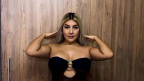 rubia tetona cabalga una gran verga con su estrecho cono humedo, naty delgado salta con su culo sobre una bbc!