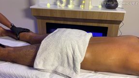 Leyne Rodriguez: Hot Latina's Intense Oiled Massage Session Ends Too Quickly