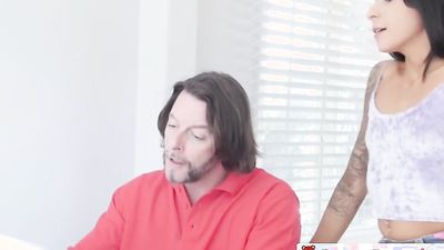 A Thick butt missy cant have enough of stepdad boner