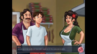 Summertime saga #15 - Sucking my stepsister's tits - Gameplay