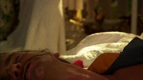 amber rain blowjob and missionary creampie from evan stone