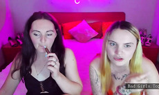 Two very hot big booty long hair webcam lesbian babes