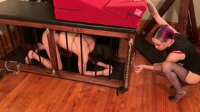 Domme Amai Liu Plays With Her Slave And Feeds Him Cum