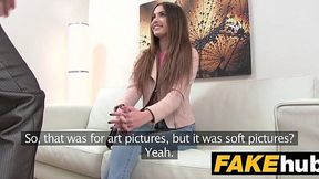 Sleek Model Gets Pounded and Creamed on the Sofa