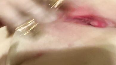 UpClose ASMR; squirting and soaking the bed while trying not to scream