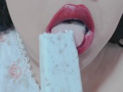 ASMR Icecream Popsicle Licking/Eating (Mini Request)