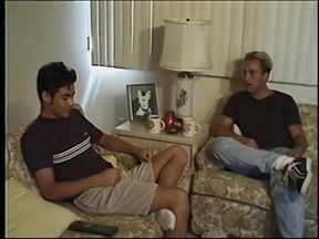 Sexy Latin twink's man-pussy sustains deep pounding on the couch