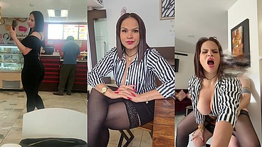 Me tomo un café con una madura colombiana influencer en la primera cita full