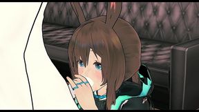 [arknights] amiya visits wojak s room - ceo comforts her doomer (mature 3d)
