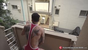 Yoshikawasakixxx - Yoshi Kawasaki Jerks off His Dick in Balcony