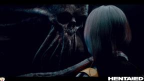 ”Real Life Hentai - Rae Lil Ebony banged by huge alien monster”