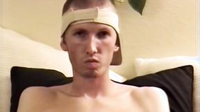 ”Adorable skinny meat rider masturbates his thick pecker & cums”