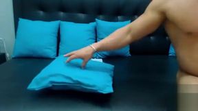 Sexy Hung Asian Muscle Stud Shoots Loads of Precum