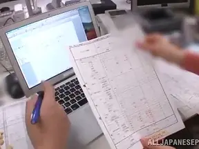 Chika Kitano Blows Big Dick Before Getting Fucked Hard From Behind In Office