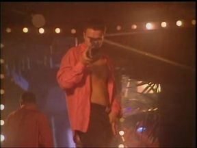 During the break she lets two guys to bang her pussy and ass