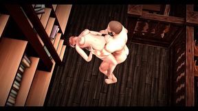 the blissful simmers_sims evelyn and eros get down and dirty in the library