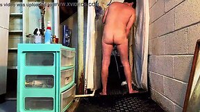 Asian Boy in a Steamy Gay Shower Scene: Anal Cleaning, Faggot, Feet, Foot Worship