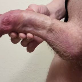 Cum and pre cum at the same time in quick cumshot.